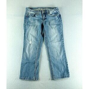 Refuge Womens Ankle Jeans Blue Size 5 (29x22) Low Rise Straight Stretch